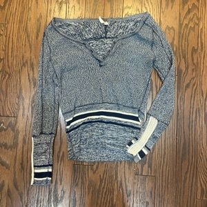 Free People blue knitted sweater